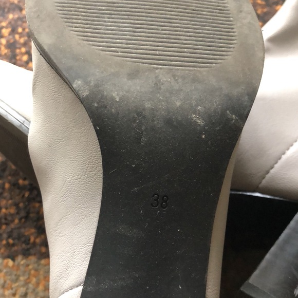 H&M Light Grey Sock Style Heeled Booties - Picture 5 of 5